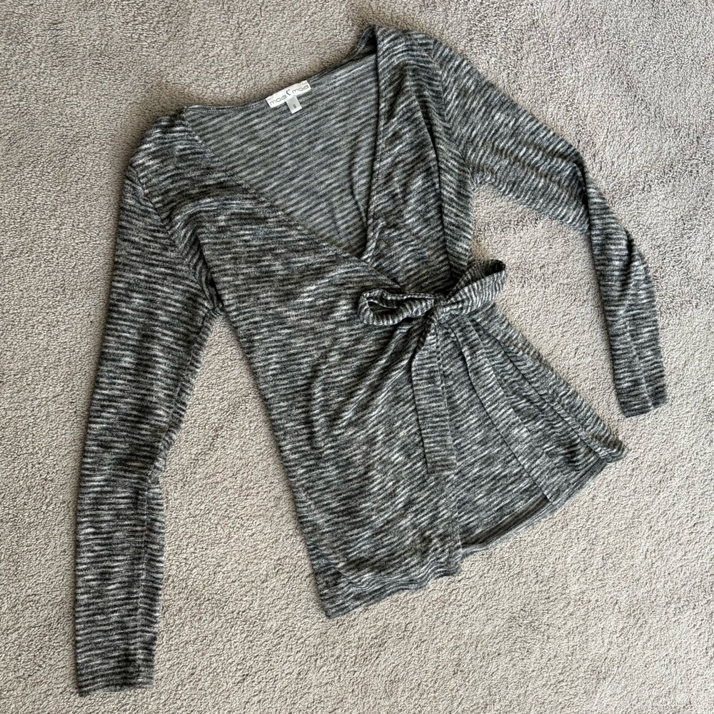 Dry Goods Women’s Knit Gray Tie Sweater